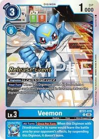 Veemon - Cyber Eden Release Event Cards - Digimon Card Game card