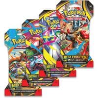 Mega Evolution Sleeved Booster Pack Art Bundle [Set of 4] - ME01: Mega Evolution - Pokemon card