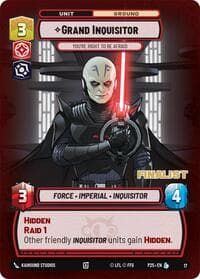 Grand Inquisitor - You're Right to Be Afraid (Finalist) - Organized Play Promos - Star Wars: Unlimited card
