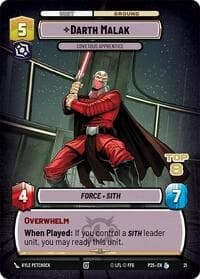 Darth Malak - Covetous Apprentice (Top 8) - Organized Play Promos - Star Wars: Unlimited card