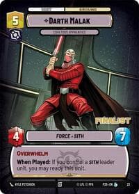 Darth Malak - Covetous Apprentice (Finalist) - Organized Play Promos - Star Wars: Unlimited card