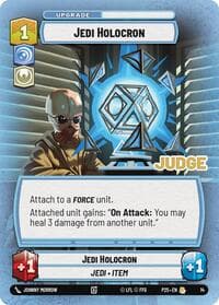 Jedi Holocron - Judge Promos - Star Wars: Unlimited card