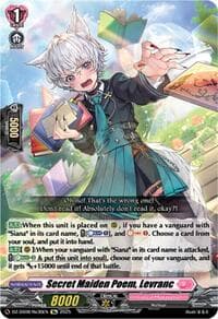 Secret Maiden Poem, Levranc - DZ-SS08: Festival Booster 2025 - Cardfight Vanguard card