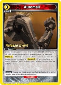Automail - UE09BT: FULLMETAL ALCHEMIST Release Event Cards - Union Arena card
