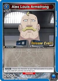 Alex Louis Armstrong (034) - UE09BT: FULLMETAL ALCHEMIST Release Event Cards - Union Arena card