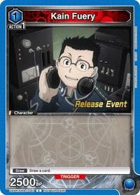 Kain Fuery - UE09BT: FULLMETAL ALCHEMIST Release Event Cards - Union Arena card