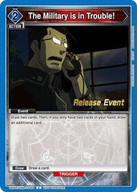 The Military is in Trouble! - UE09BT: FULLMETAL ALCHEMIST Release Event Cards - Union Arena card