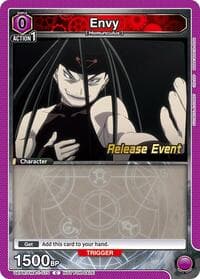 Envy (075) - UE09BT: FULLMETAL ALCHEMIST Release Event Cards - Union Arena card