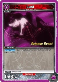 Lust (088) - UE09BT: FULLMETAL ALCHEMIST Release Event Cards - Union Arena card