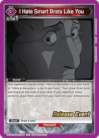 I Hate Smart Brats Like You - UE09BT: FULLMETAL ALCHEMIST Release Event Cards - Union Arena card