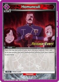 Homunculi - UE09BT: FULLMETAL ALCHEMIST Release Event Cards - Union Arena card