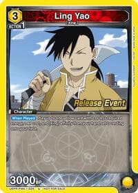 Ling Yao (025) - UE09BT: FULLMETAL ALCHEMIST Release Event Cards - Union Arena card