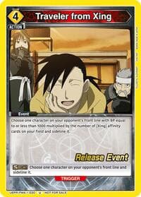 Traveler from Xing - UE09BT: FULLMETAL ALCHEMIST Release Event Cards - Union Arena card