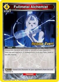 Fullmetal Alchemist - UE09BT: FULLMETAL ALCHEMIST Release Event Cards - Union Arena card