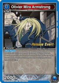 Olivier Mira Armstrong (058) - UE09BT: FULLMETAL ALCHEMIST Release Event Cards - Union Arena card