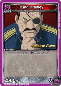 King Bradley (092) - UE09BT: FULLMETAL ALCHEMIST Release Event Cards - Union Arena card