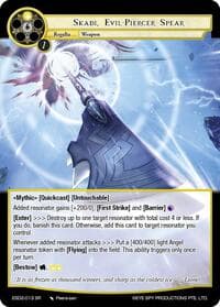 Skadi, Evil-Piercer Spear - Evil Cluster Starter Deck 2: Matelda - Force of Will card