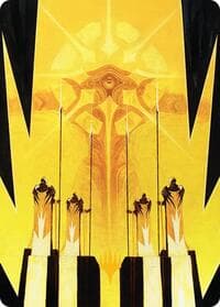 Hardlight Containment Art Card (Gold-Stamped Planeswalker Symbol) - Art Series: Edge of Eternities - Magic: The Gathering card