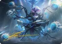Mm'menon, the Right Hand Art Card (Gold-Stamped Signature) - Art Series: Edge of Eternities - Magic: The Gathering card
