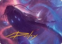 Starbreach Whale Art Card (Gold-Stamped Signature) - Art Series: Edge of Eternities - Magic: The Gathering card