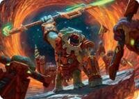 Frontline War-Rager Art Card - Art Series: Edge of Eternities - Magic: The Gathering card
