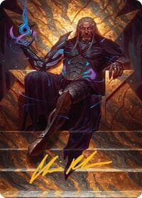 Tezzeret, Cruel Captain Art Card (1/54) (Gold-Stamped Signature) - Art Series: Edge of Eternities - Magic: The Gathering card