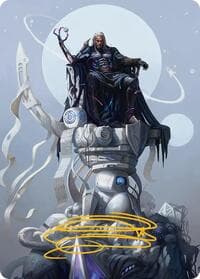 Tezzeret, Cruel Captain Art Card (35/54) (Gold-Stamped Signature) - Art Series: Edge of Eternities - Magic: The Gathering card