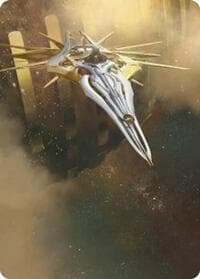 Dawnsire, Sunstar Dreadnought Art Card - Art Series: Edge of Eternities - Magic: The Gathering card
