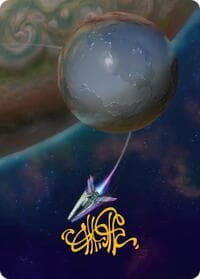 Reflecting Pool Art Card (Gold-Stamped Signature) - Art Series: Edge of Eternities - Magic: The Gathering card