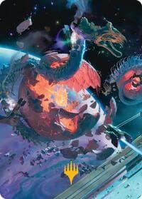 Scavenger Grounds Art Card (47/54) (Gold-Stamped Planeswalker Symbol) - Art Series: Edge of Eternities - Magic: The Gathering card