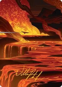 Blast Zone Art Card (Gold-Stamped Signature) - Art Series: Edge of Eternities - Magic: The Gathering card