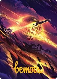 Scavenger Grounds Art Card (53/54) (Gold-Stamped Signature) - Art Series: Edge of Eternities - Magic: The Gathering card
