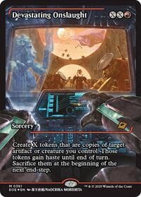 Devastating Onslaught (0361) (Showcase) - Edge of Eternities - Magic: The Gathering card