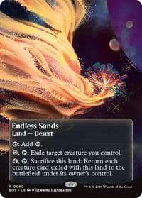 Endless Sands (0060) (Borderless) - Edge of Eternities: Stellar Sights - Magic: The Gathering card