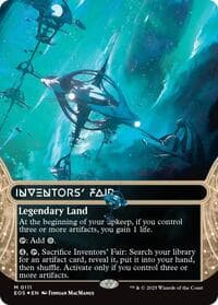 Inventors' Fair (0111) (Borderless) (Galaxy Foil) - Edge of Eternities: Stellar Sights - Magic: The Gathering card