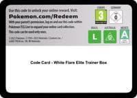 Code Card - White Flare Elite Trainer Box - SV: White Flare - Pokemon card