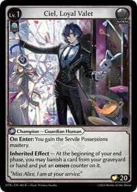Ciel, Loyal Valet - Distorted Reflections - Grand Archive TCG card