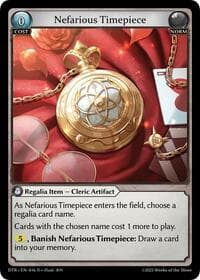 Nefarious Timepiece - Distorted Reflections - Grand Archive TCG card