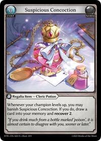 Suspicious Concoction - Distorted Reflections - Grand Archive TCG card