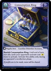Consumption Ring - Distorted Reflections - Grand Archive TCG card