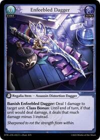 Enfeebled Dagger - Distorted Reflections - Grand Archive TCG card
