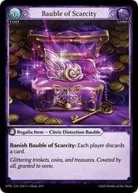 Bauble of Scarcity - Distorted Reflections - Grand Archive TCG card
