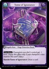 Tome of Ignorance - Distorted Reflections - Grand Archive TCG card