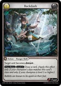 Backdash - Distorted Reflections - Grand Archive TCG card