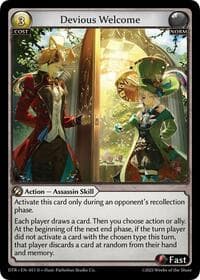 Devious Welcome - Distorted Reflections - Grand Archive TCG card