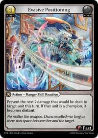 Evasive Positioning - Distorted Reflections - Grand Archive TCG card