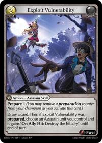 Exploit Vulnerability - Distorted Reflections - Grand Archive TCG card