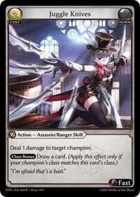 Juggle Knives - Distorted Reflections - Grand Archive TCG card