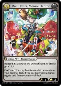 Mad Hatter, Morose Heritor - Distorted Reflections - Grand Archive TCG card