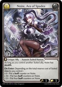 Noire, Ace of Spades - Distorted Reflections - Grand Archive TCG card